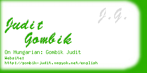 judit gombik business card